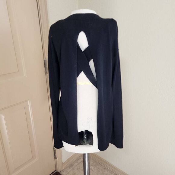N:Philanthropy Ariel Open Back Black Sweater S - Picture 3 of 6